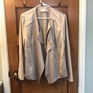Chicos Women's Beige Jacket Size 3/ X Large